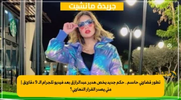 تطور قضائي حاسم.. حكم جديد يخص هدير عبدالرازق بعد فيديو تلجرام الـ 9 دقائق متى يصدر القرار النهائي؟ 1